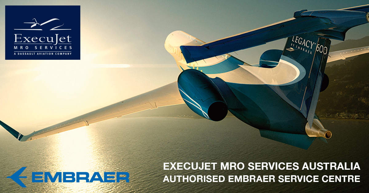 ExecuJet MRO Services Australia attending the Embraer Executive